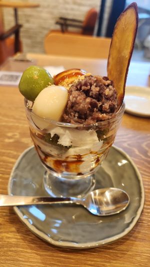 Matcha parfait at This is Me Kitchen in Fujisawa