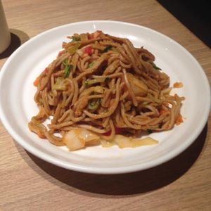Cold noodles, vegan at Xibei You Mian Cun in Shanghai