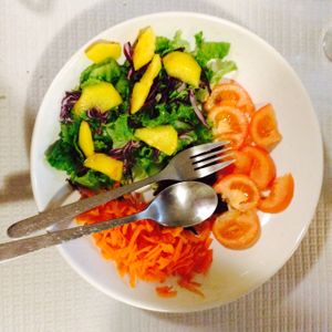 salad at Shanti Cafe in Coimbra