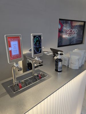 coffee from tap at 2050 Coffee in Kyoto