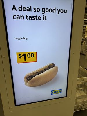 Vegan Plant Based Hot Dog   at IKEA in Burlington