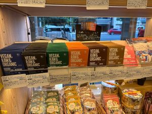 Vegan chocolates   at Good Nature Market in Kyoto