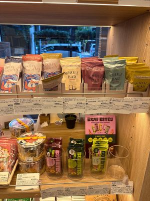 Dates and sweet potato bars   at Good Nature Market in Kyoto