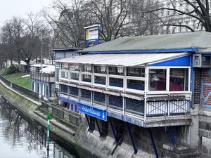 Canal view  at Ankerklause in Berlin