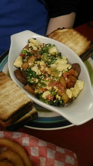 Tofu skillet at Mary's Place Cafe II in Halifax