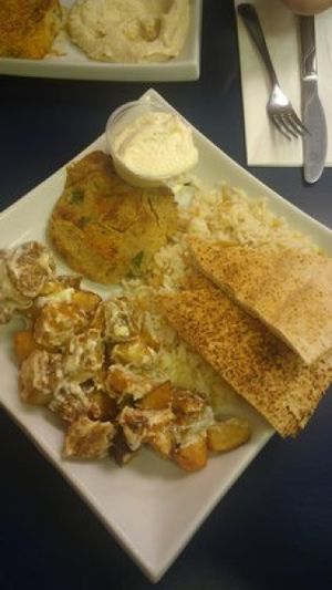 Vegan combo at Mary's Place Cafe II in Halifax