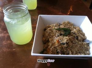 Cucumber mojito juice was great! Butternut squash quinoa was amazing. :) at Root in Allston