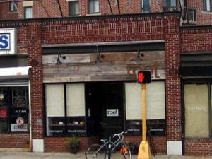 Store front at Root in Allston