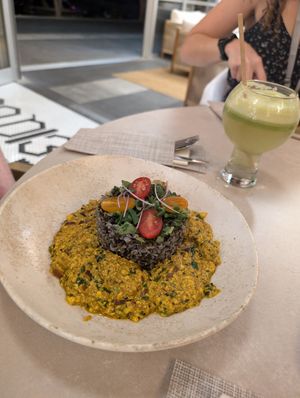 Tofu curry at FRESHA in Limassol