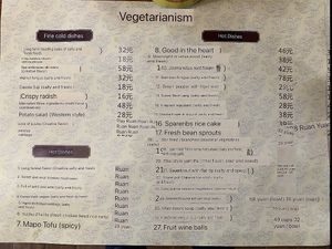 Menu from 12/20 at CiGuang SuShi in Shanghai