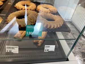 Vegan filled bagels  at Coffee Island in Athens
