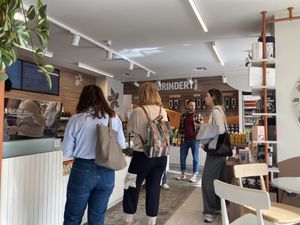 Inside  at Coffee Island in Athens