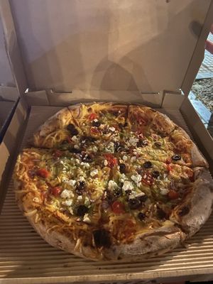 Greek vegan   at Pizza Napoletana in Athens