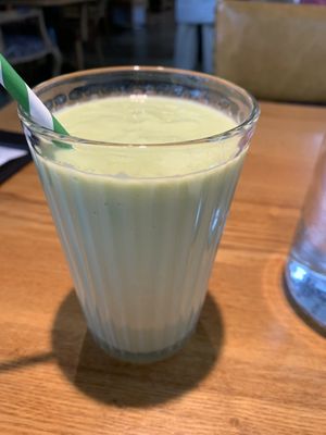 Refreshing avacado smoothie at Green Vege Cafe in Shanghai