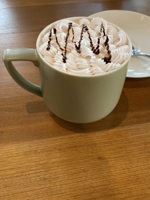 Chocolate soy milk   at Green Vege Cafe in Shanghai