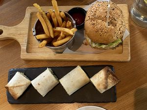 Burger  at Green Vege Cafe in Shanghai