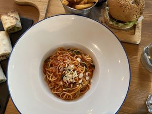 Spaghetti   at Green Vege Cafe in Shanghai