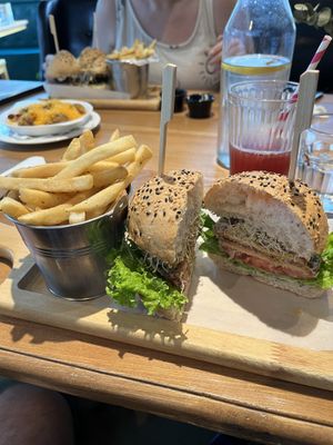 Mock Pork burger  at Green Vege Cafe in Shanghai
