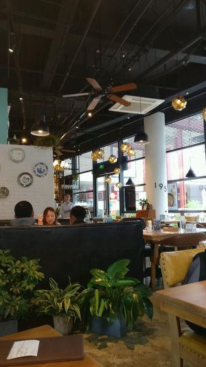 cozy environment...  at Green Vege Cafe in Shanghai