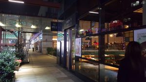 Restaurant front at Green Vege Cafe in Shanghai