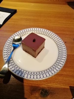 Chocolate cake! Really good, not too "coconut-ey" at Green Vege Cafe in Shanghai