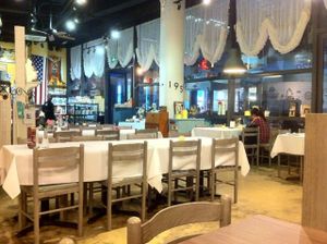 The interior at Green Vege Cafe in Shanghai