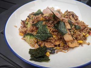 Ell fried rice at Green Vege Cafe in Shanghai