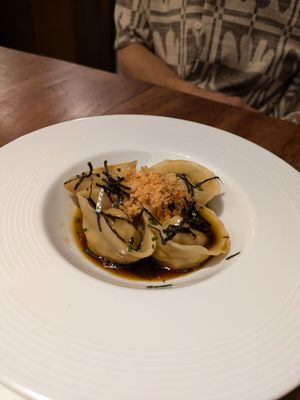 Wonton at UMAMI Plantbased in Barcelona