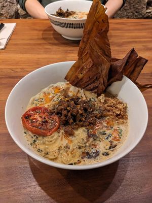 Tantan ramen  at UMAMI Plantbased in Barcelona