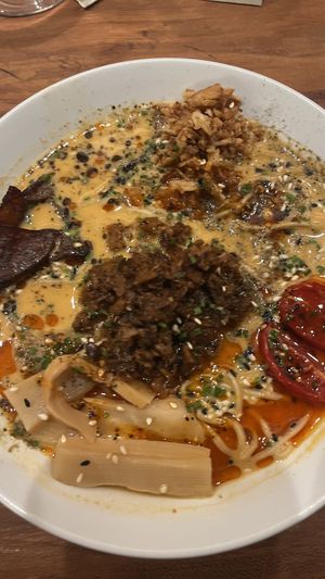 tantanmen ramen  at UMAMI Plantbased in Barcelona