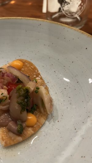 ceviche  at UMAMI Plantbased in Barcelona