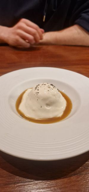 Flan at UMAMI Plantbased in Barcelona