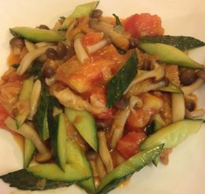 Veg Inn - veggies and mushrooms at Su Ren - Veg Inn in Shanghai