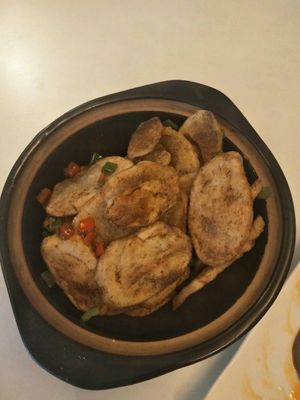 Spicy potatoes at Su Ren - Veg Inn in Shanghai