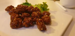 I dont usually order moch meat. But this was Super nice! at Su Ren - Veg Inn in Shanghai