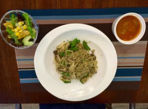 Angle Hair Toona Sinensis Sauce set lunch at Veggie Dot in Shanghai