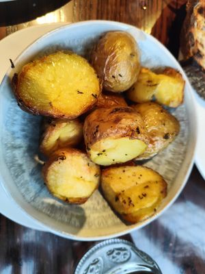 'Herbed' gourmet potatoes at Curator's House in Christchurch