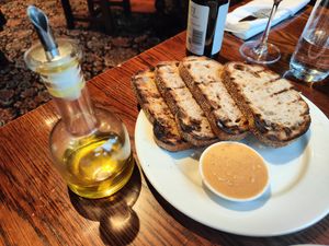 Sliced sourdough at Curator's House in Christchurch