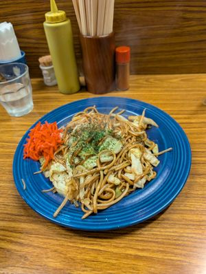 Yaki soba at Mimi in Fukuoka