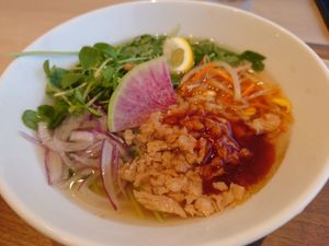 Spicy pho  at NRT - T's Tantan - T2 in Narita