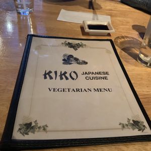 Separate menu at Kiko Japanese in Winter Springs