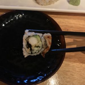 Close up (vegan) shrimp tempura.  at Kiko Japanese in Winter Springs