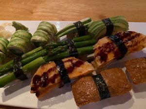 Vegetable sushi platter ☺️ at Kiko Japanese in Winter Springs