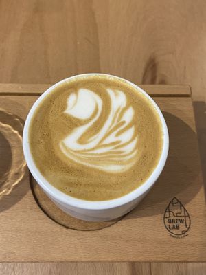 Oat flat white   at Brewlab Specialty Coffee in Dublin