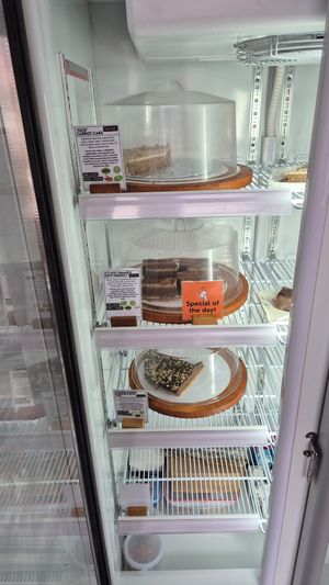 Selection of cakes at De La Vega Organic Artisanal Desserts in Gianyar