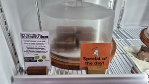 Selection of cakes at De La Vega Organic Artisanal Desserts in Gianyar