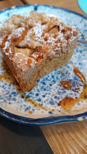 Crumble de manzana at Baransu in Terrassa