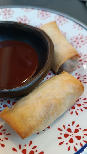 Rollitos de cacahuete con chocolate at Baransu in Terrassa