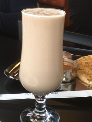 Vegan chikoo shake at Dosa Guru in Edmonton
