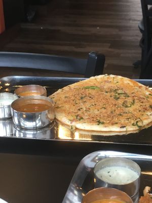 Podi onion uthappam at Dosa Guru in Edmonton